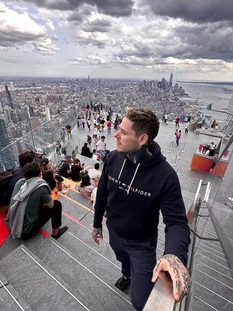 Manu Palop con 80 kg, de viaje en Nueva York